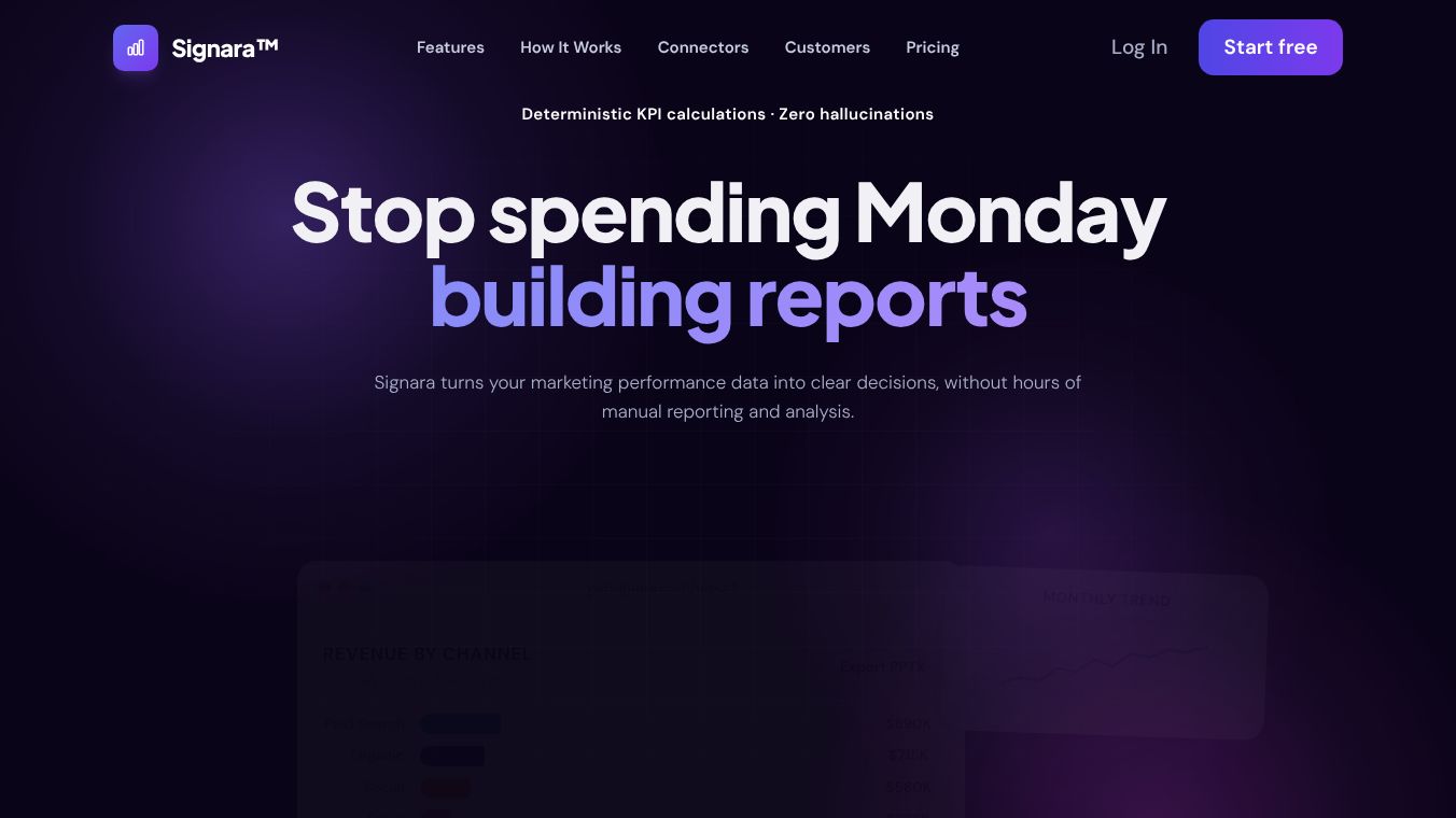 Signara AI Reporting Analyst