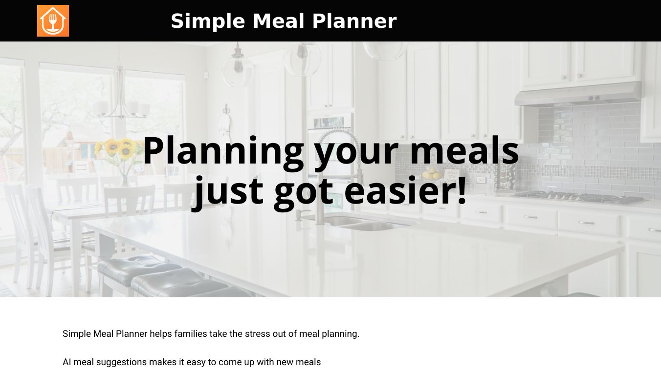 Simple Meal Planner