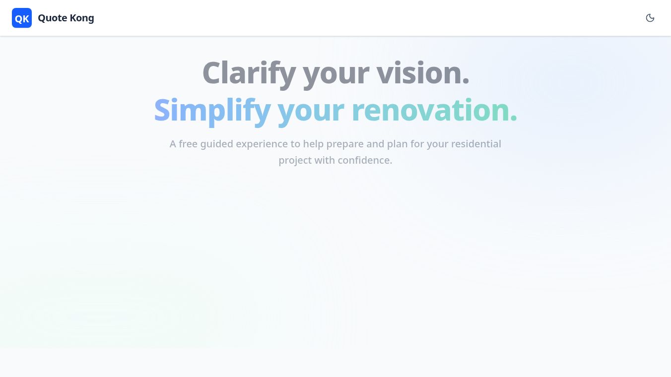 Simplify and Clarify your renovation