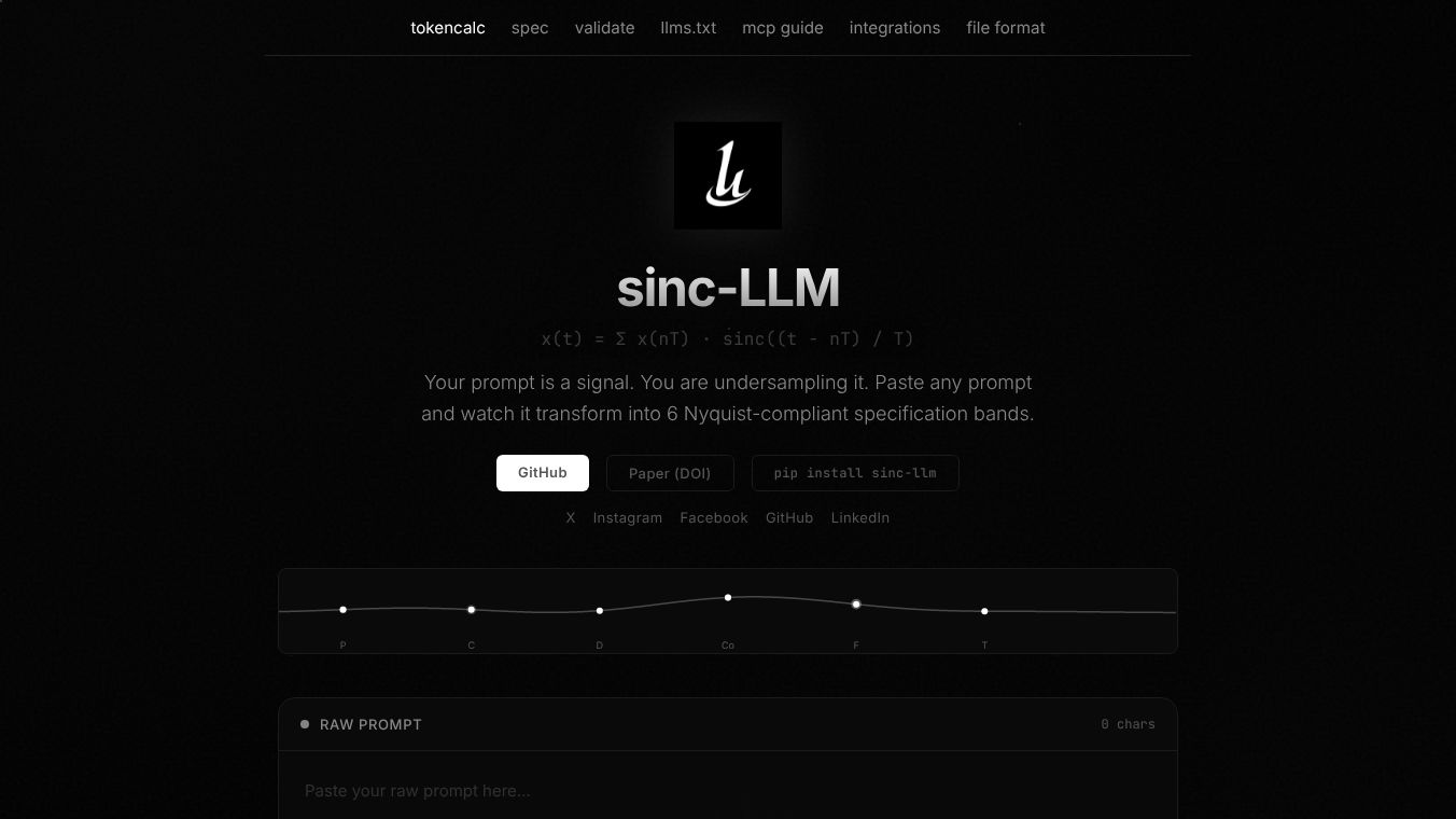 sinc-LLM