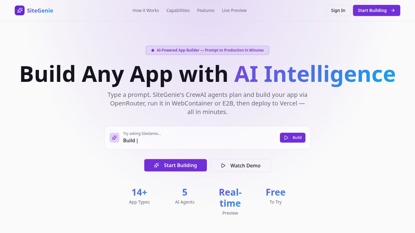 sitegeniebuild