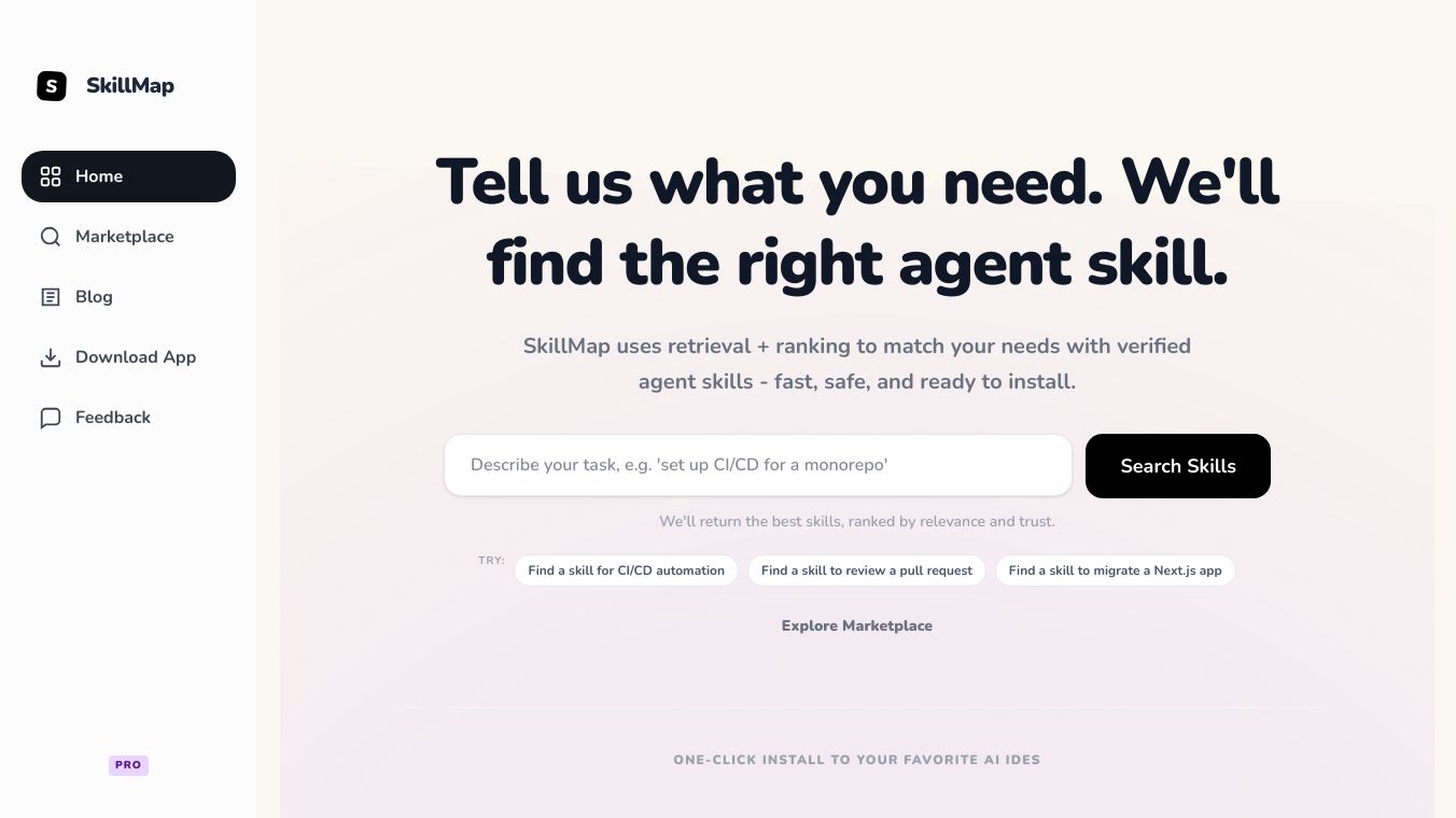 SkillMap: AI Skill manager
