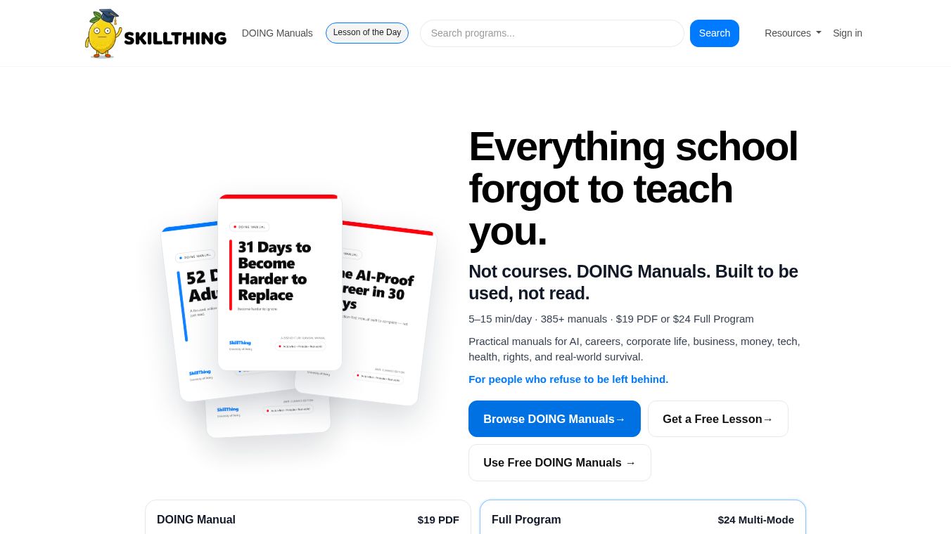 SkillThing — University of DOING