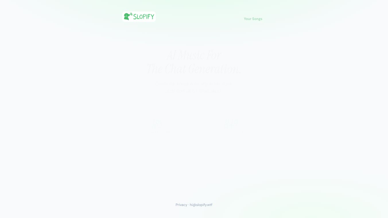 Slopify - Generate AI Music In WhatsApp