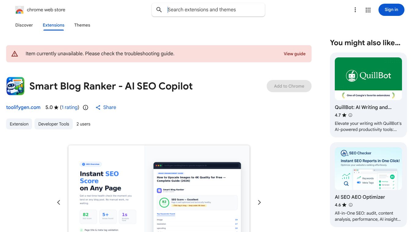 Smart Blog Ranker – AI SEO Copilot