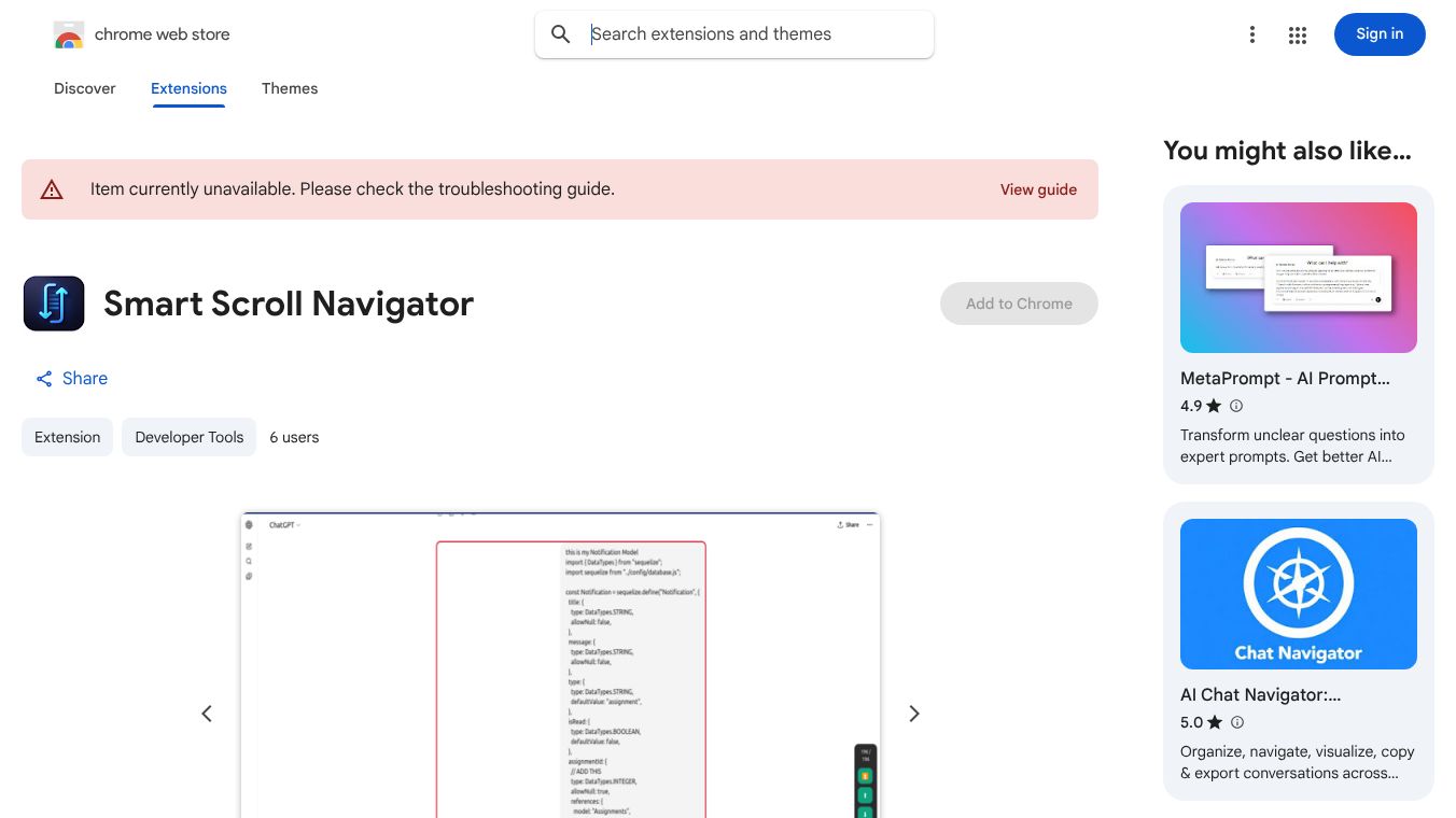 Smart Scroll Navigator