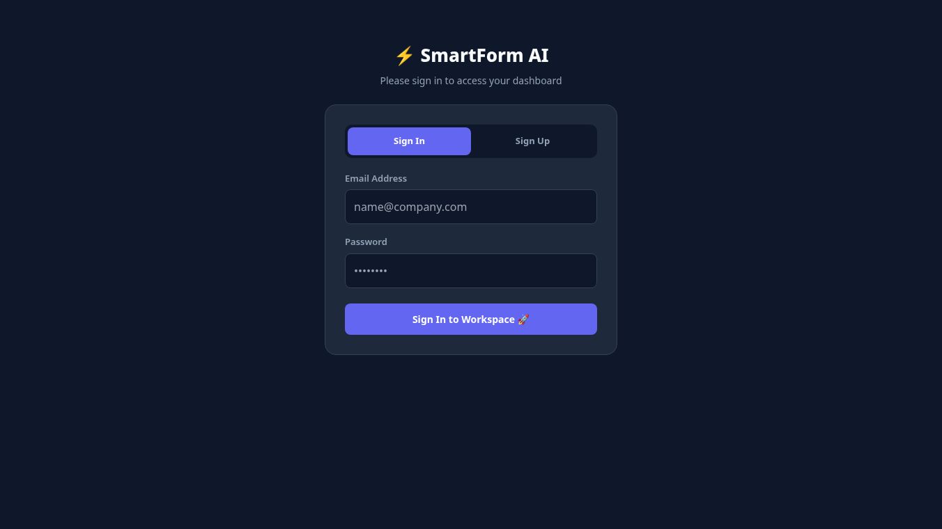 SmartForm AI
