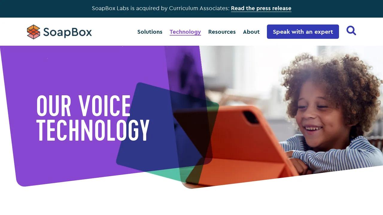 Soapbox Labs Voice AI