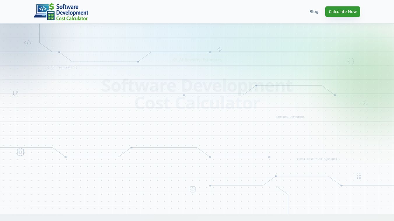 Software Development Cost Calculator