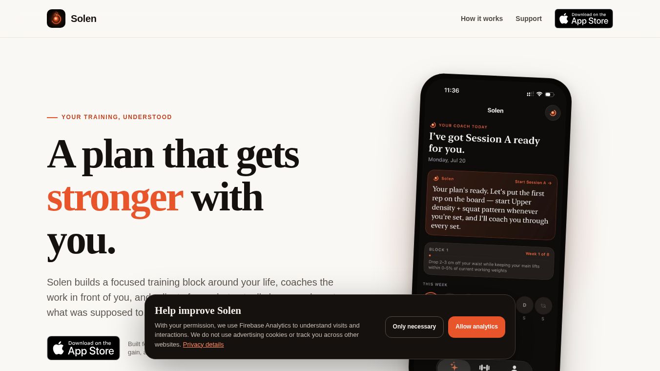 Solen — AI Personal Trainer
