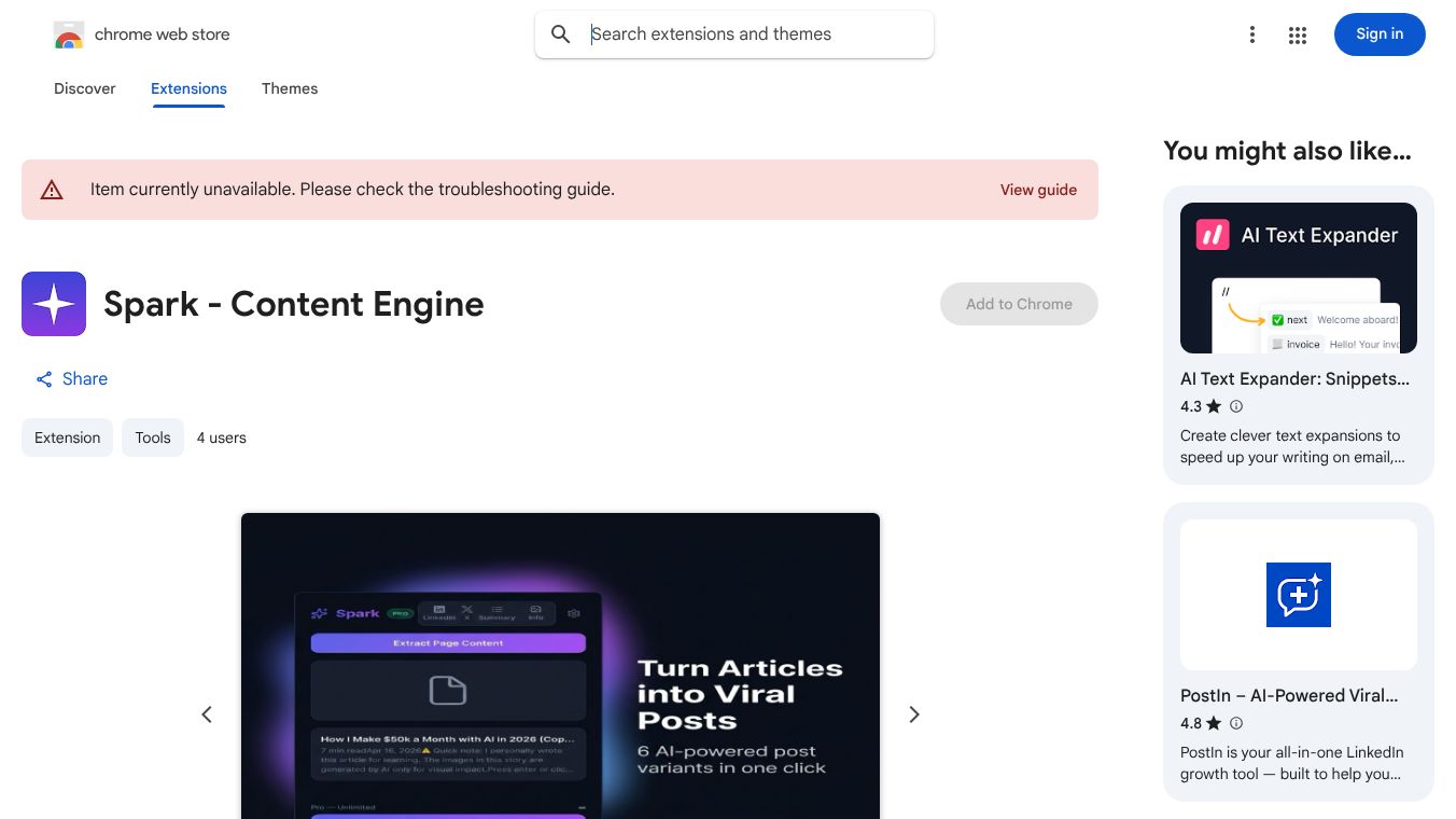 Spark-Content Engine