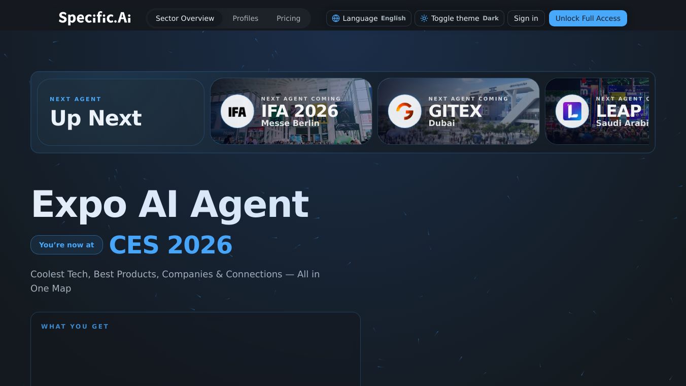 Specific AI Expo Agent: CES 2026