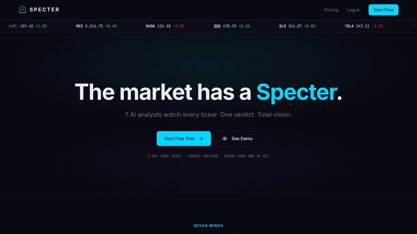 Specter — Market Intelligence Terminal