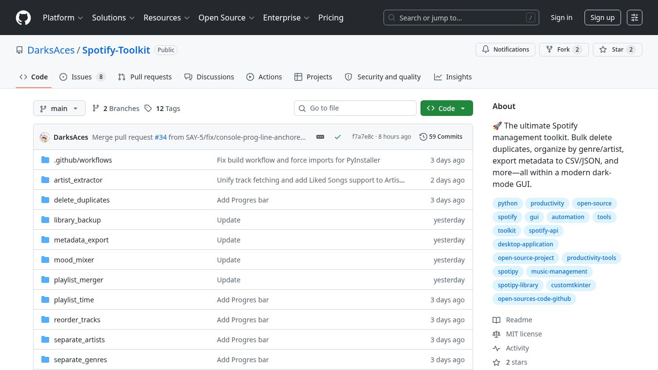 Spotify Toolkit