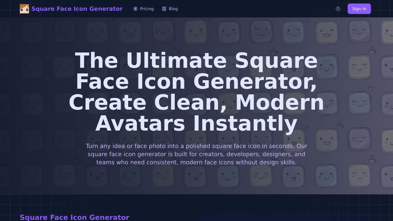 SquareFaceIconGenerator