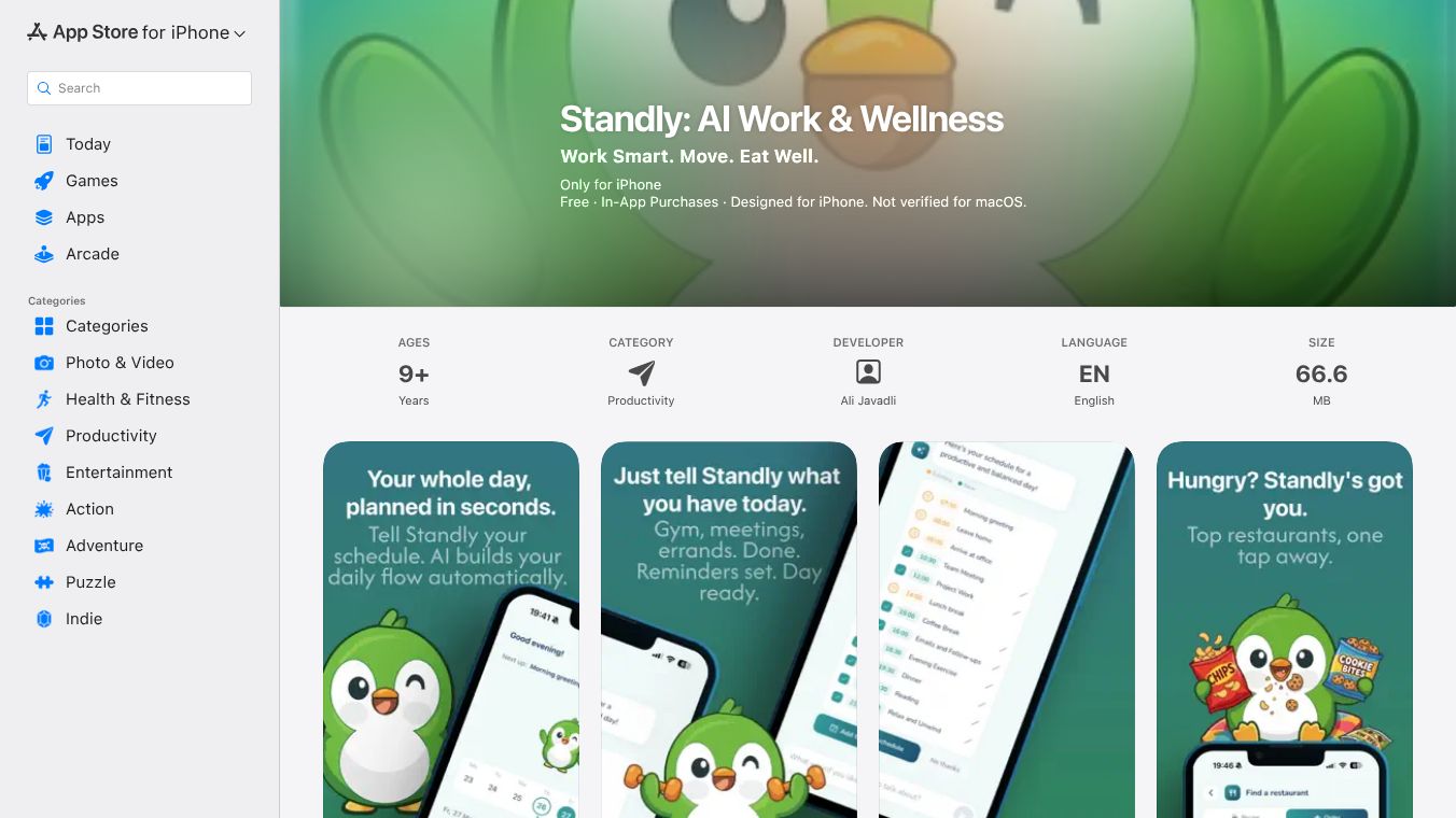 Standly – AI Work & Wellness