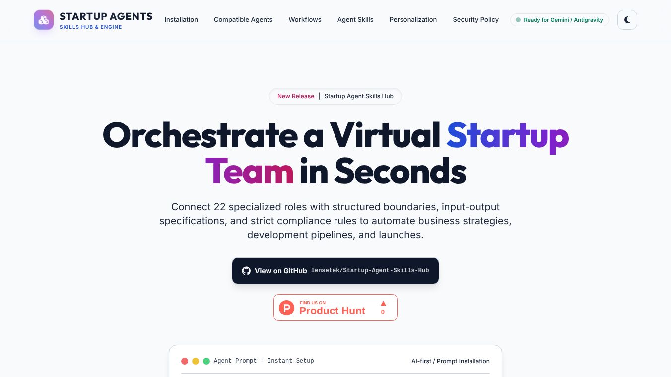 Startup Agent Skills Hub