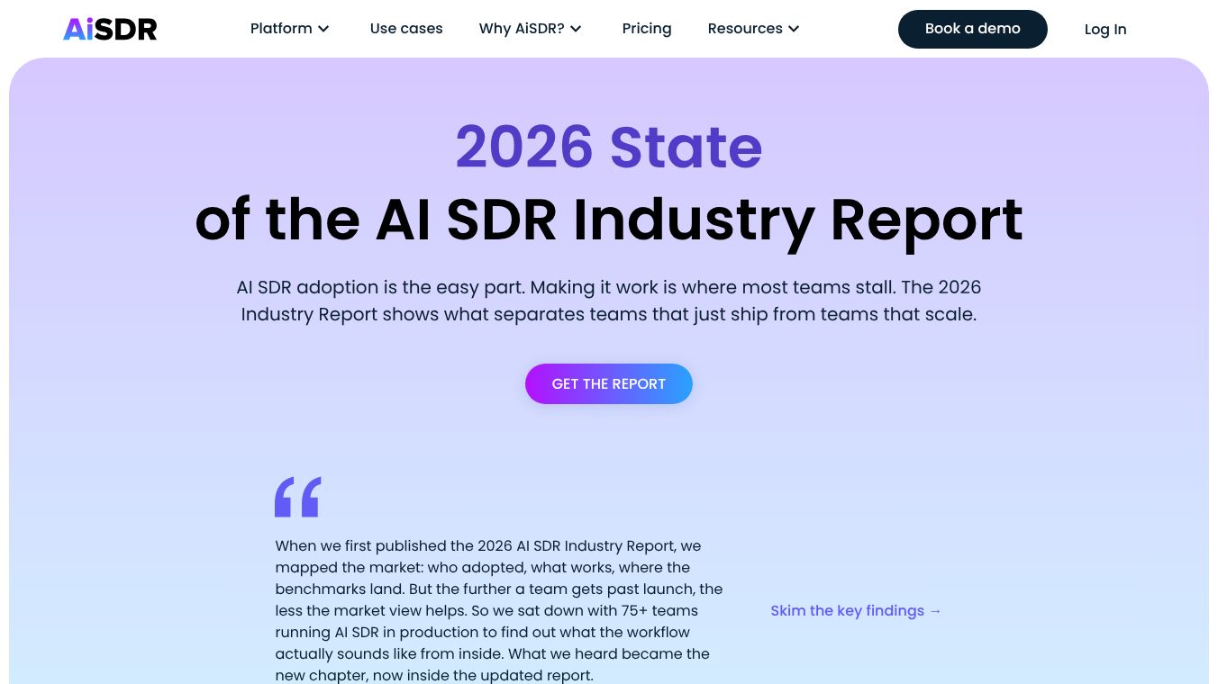 State of AI SDR Industry 2026