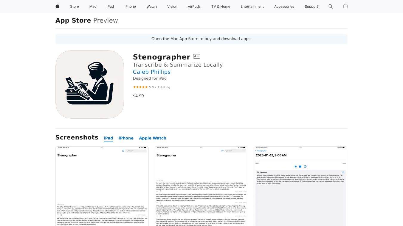 Stenographer