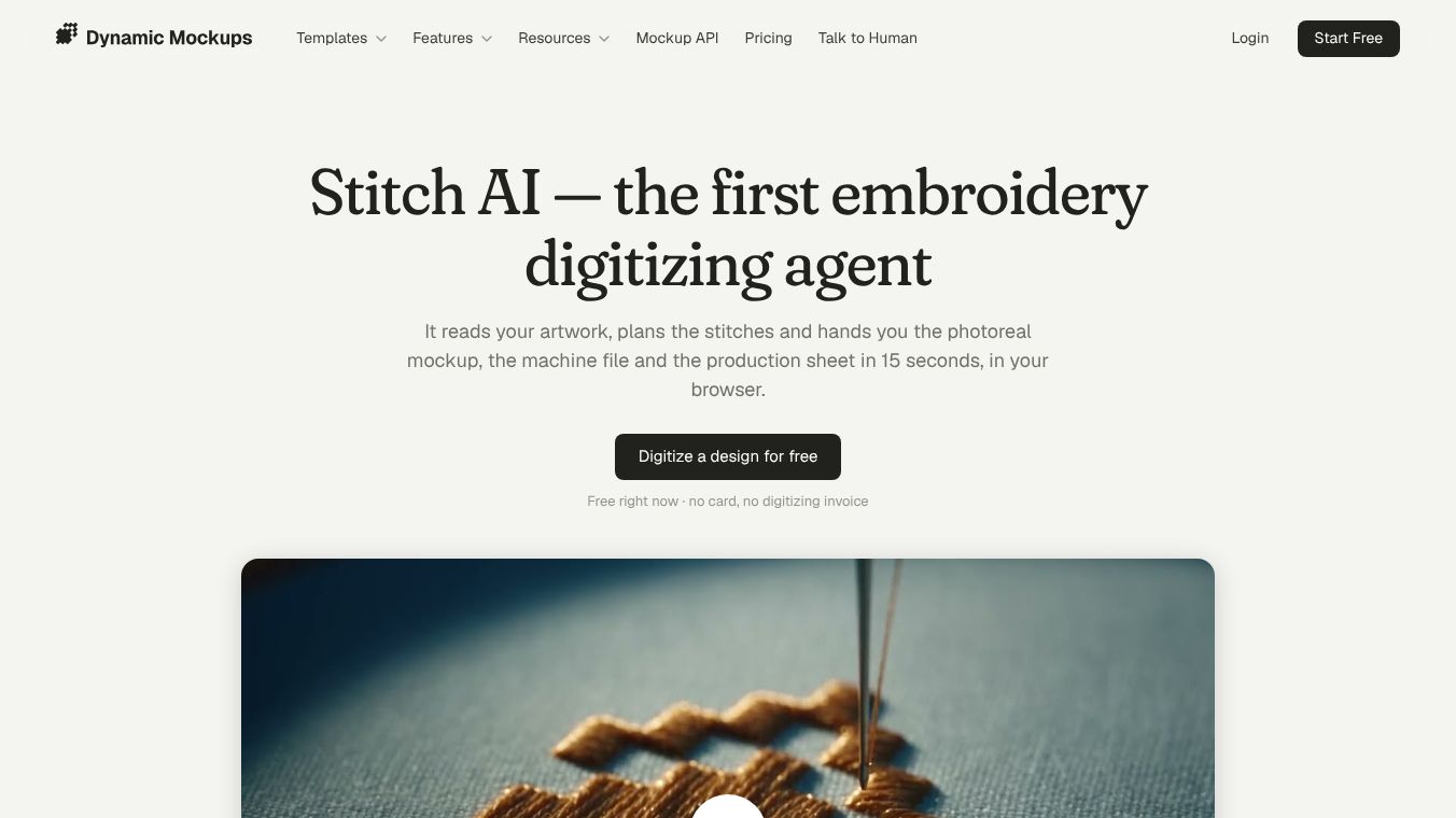 Stitch AI by Dynamic Mockups
