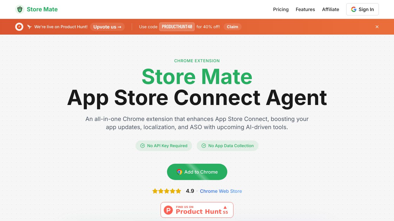 Store Mate: App Store Connect Agent