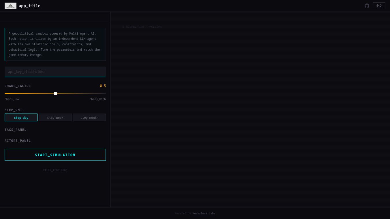 Strait of Hormuz Simulator