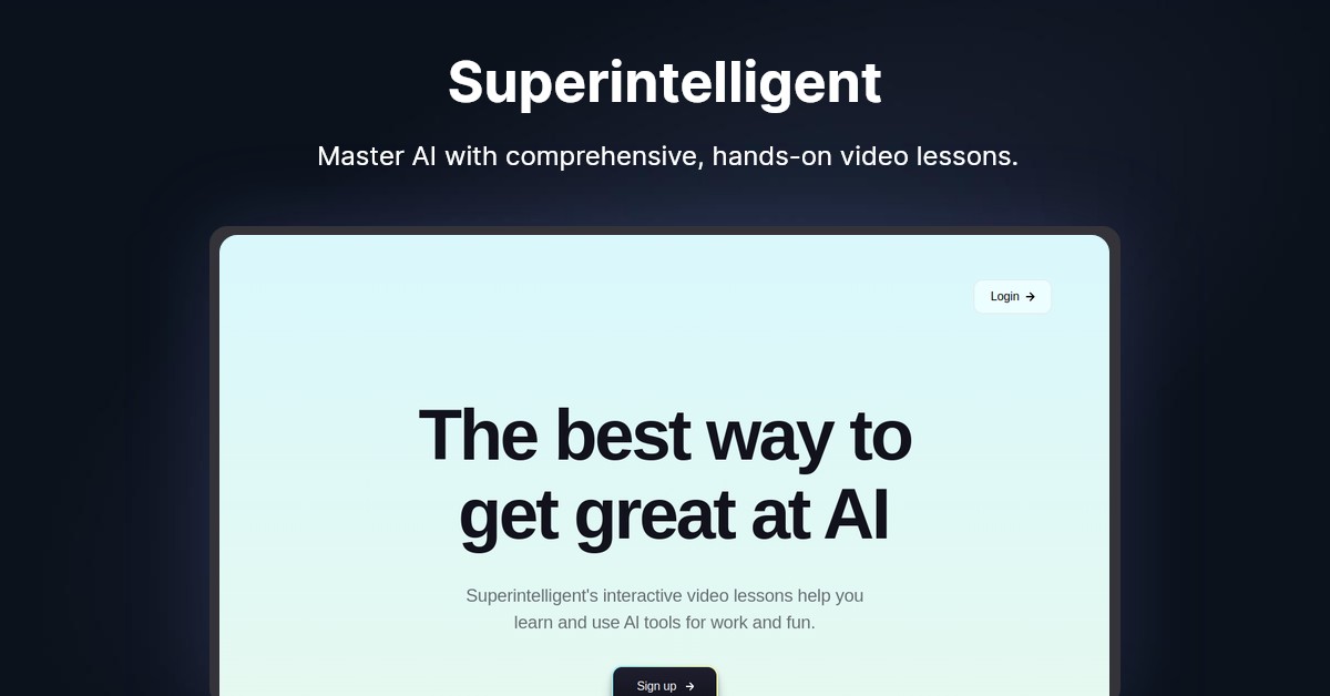 Superintelligent