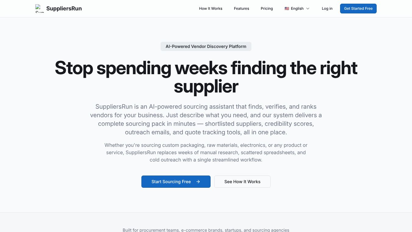 Suppliers.Run