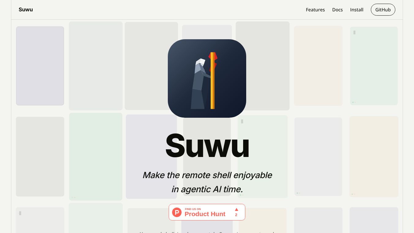 Suwu: Omarchy inspired web remote shell