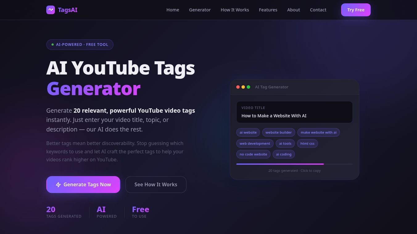TagsAI Generator