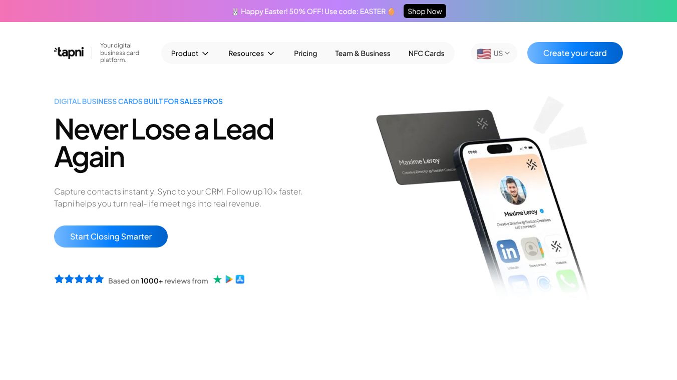 Tapni - Business Card CRM
