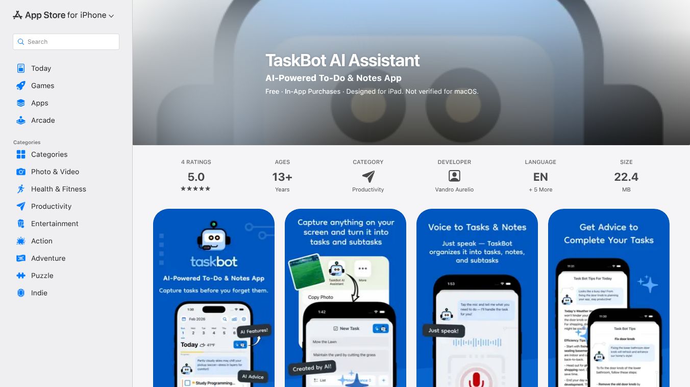 TaskBot AI Assistant