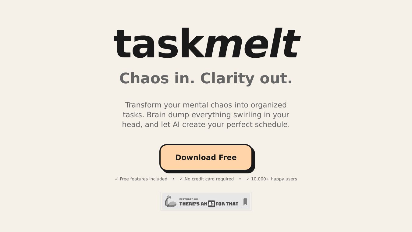 Taskmelt - AI Task Planner