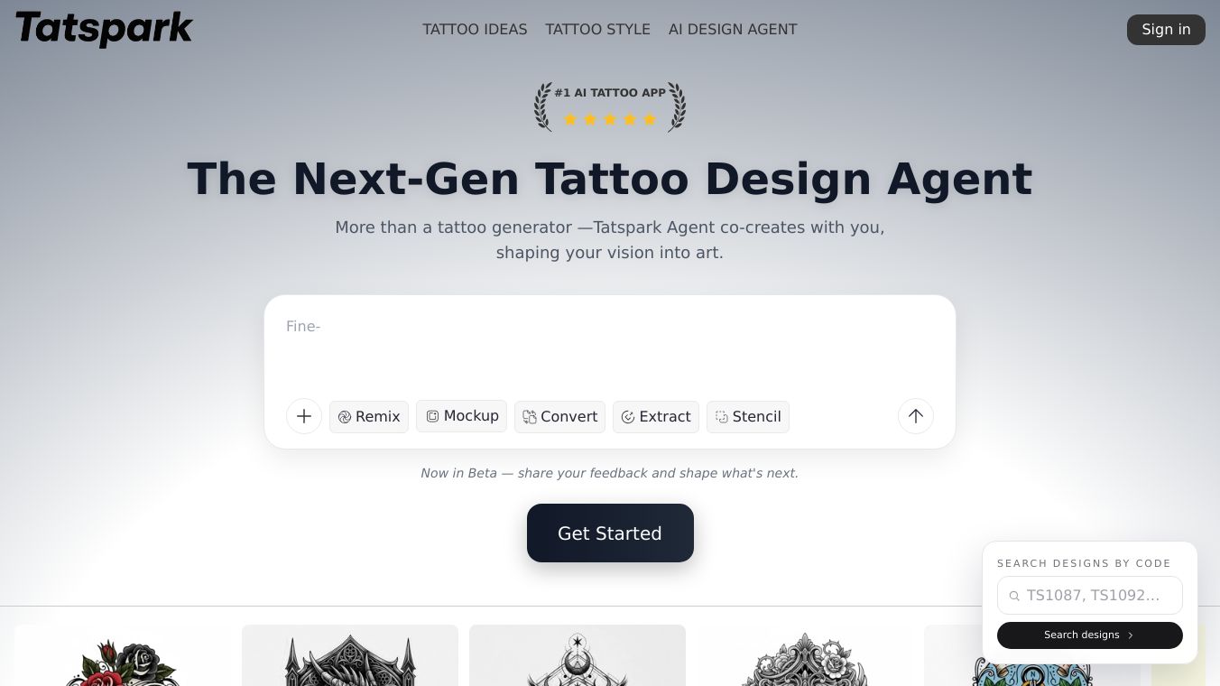 Tatspark – AI Tattoo Design Agent