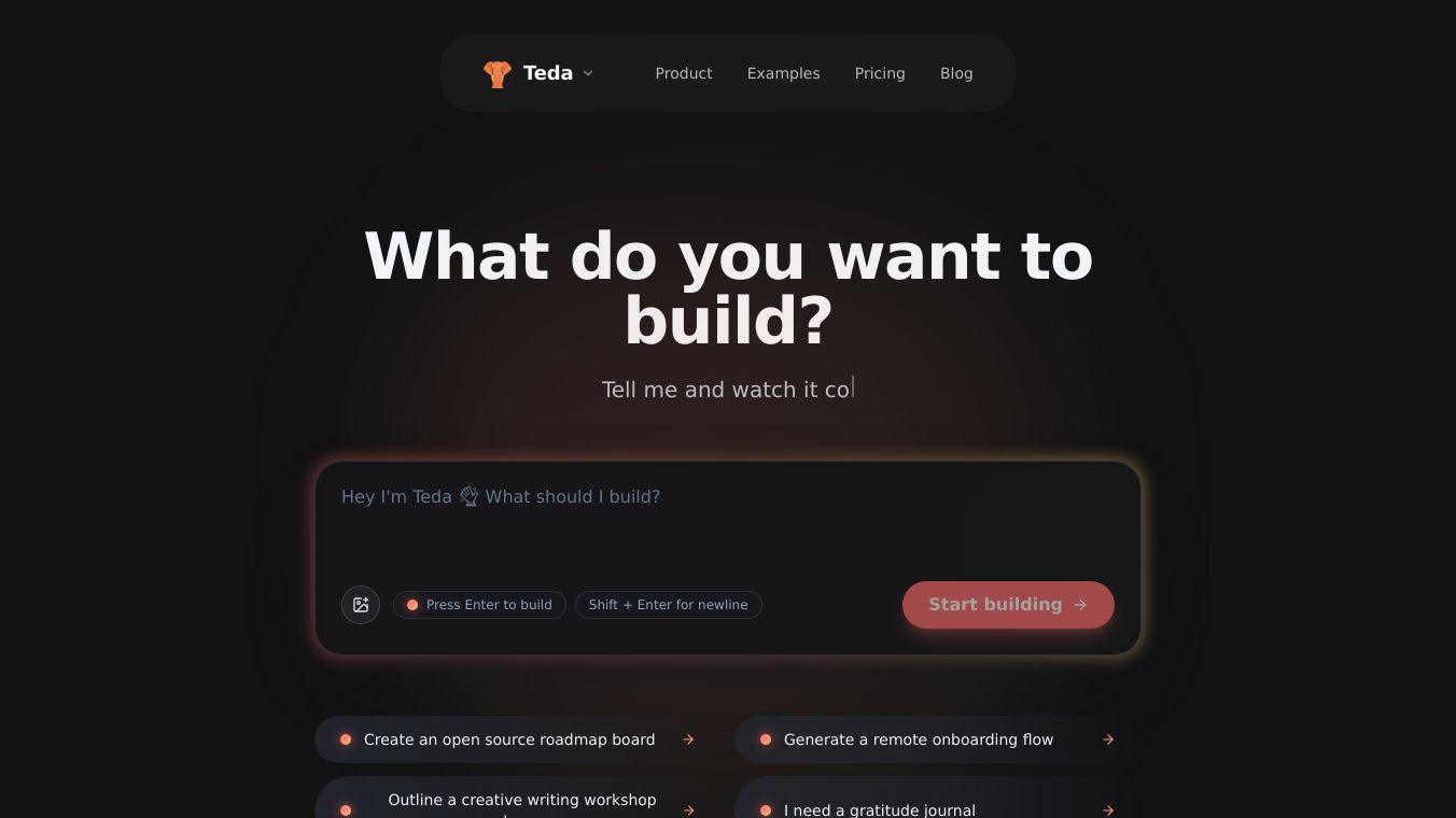 Teda.dev - AI app builder