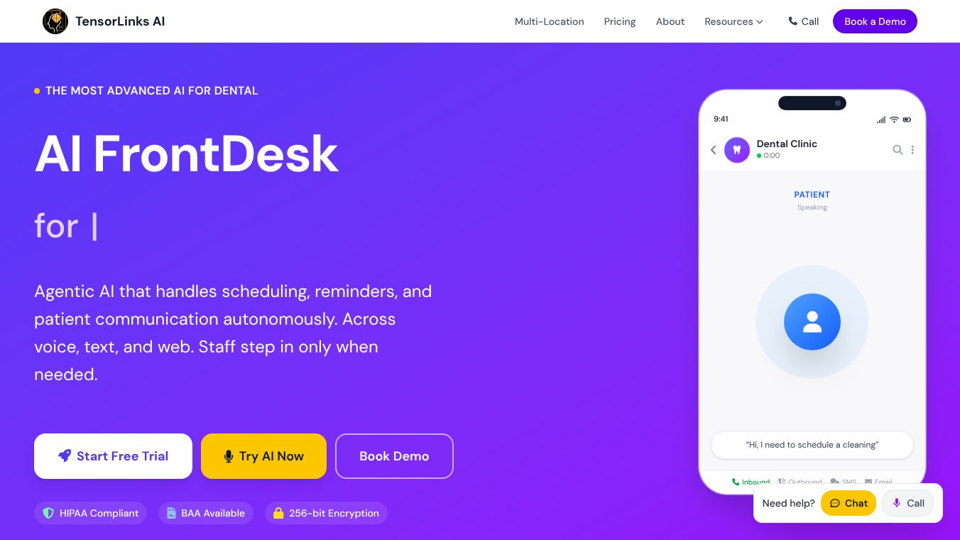 TensorLinks AI FrontDesk