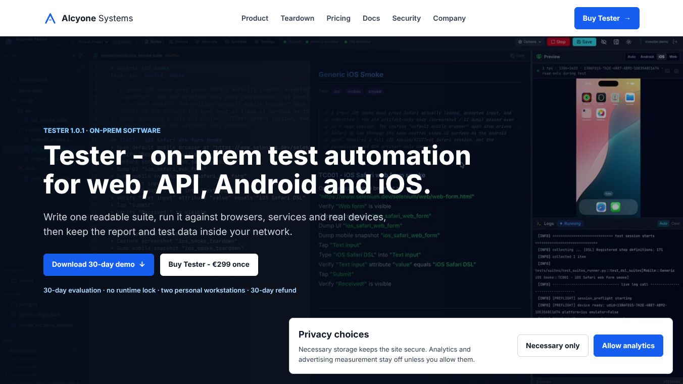 Tester by Alcyone