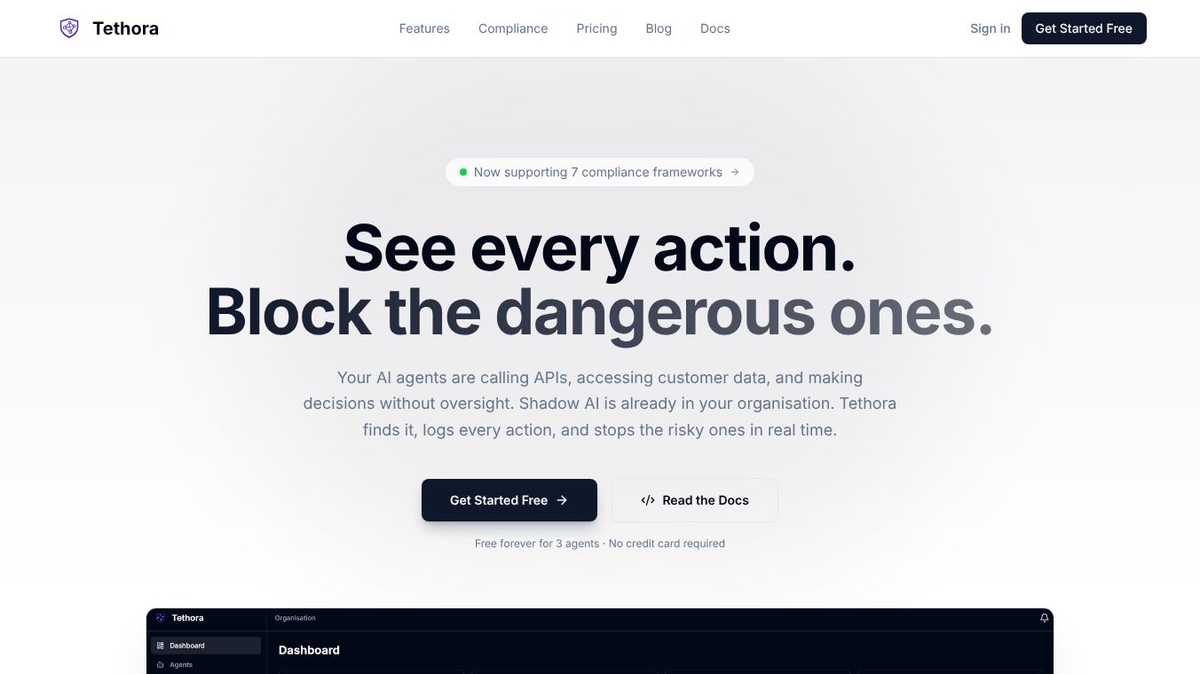 Tethora - AI agent governance