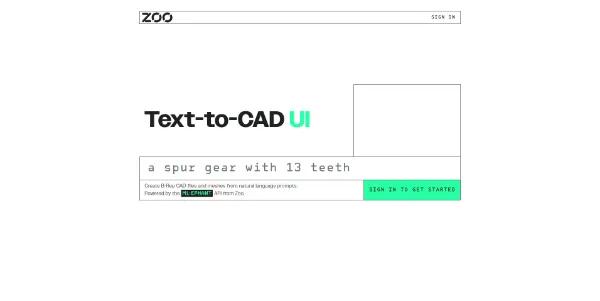 Text-to-CAD UI