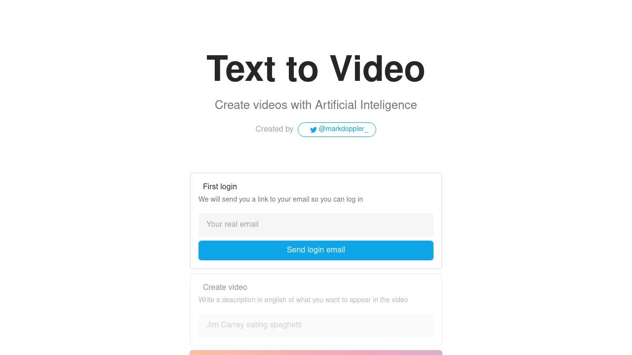 Text to Video AI