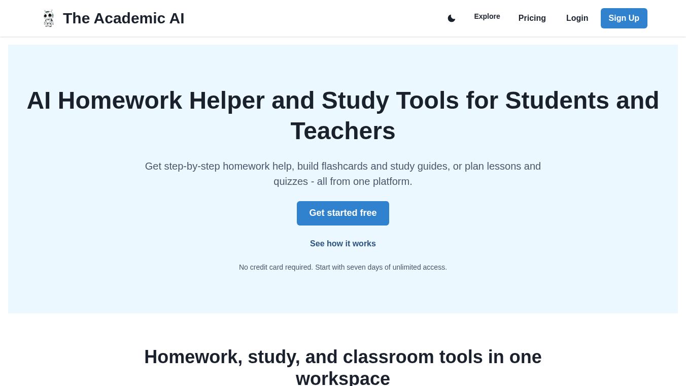 The Academic AI