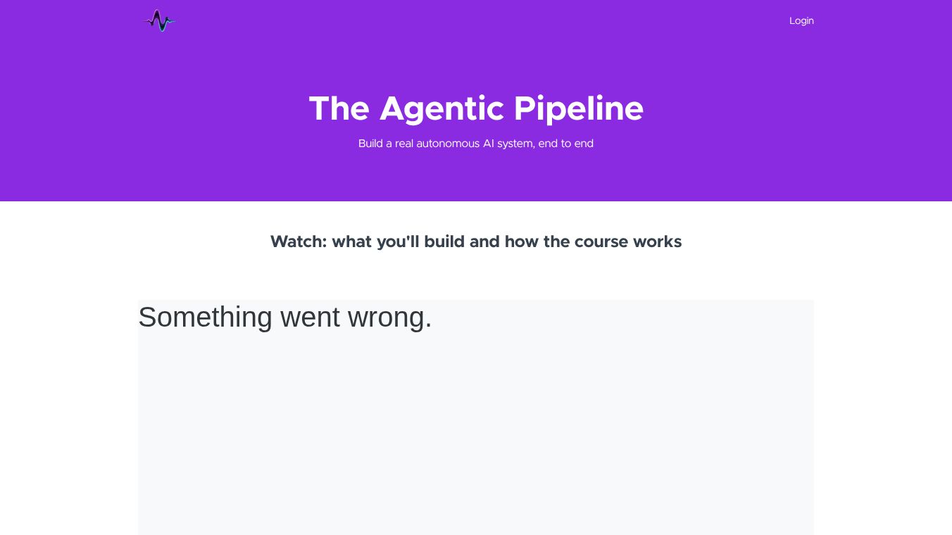 The Agentic Pipeline Course