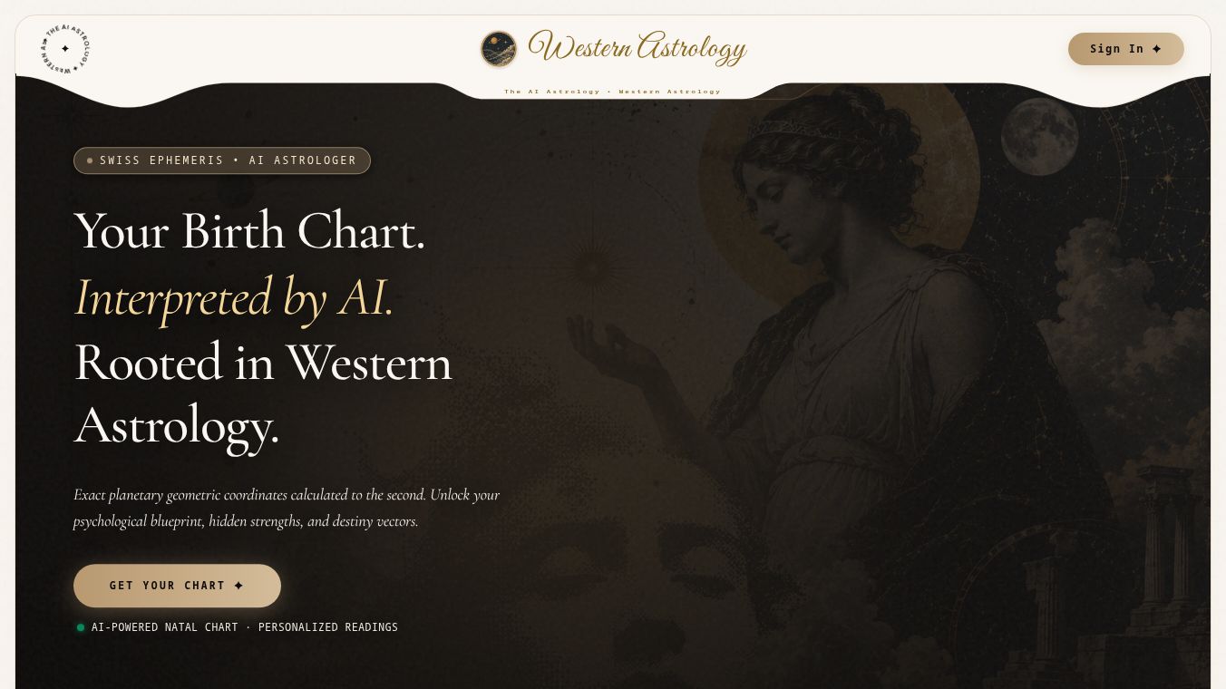 The AI Astrology — Western Astrology