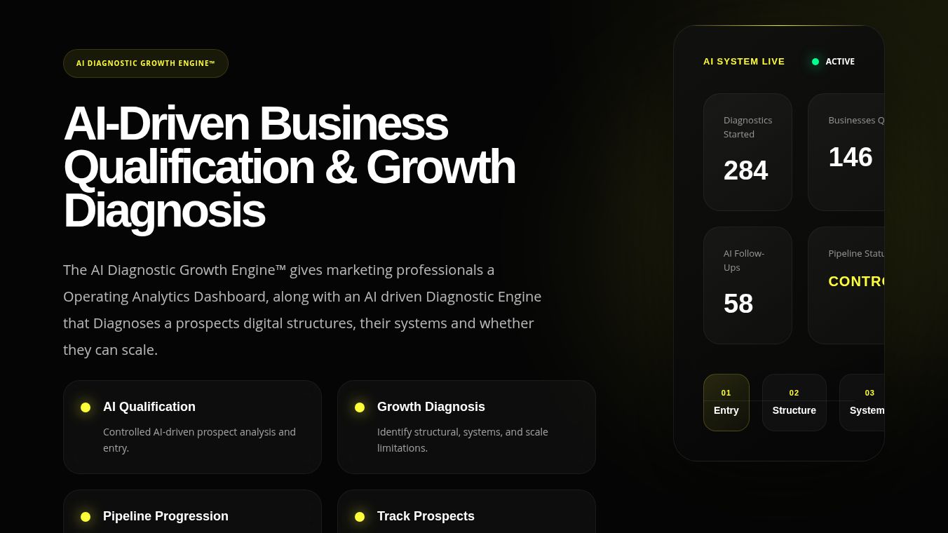 The AI Diagnostic Growth Engine