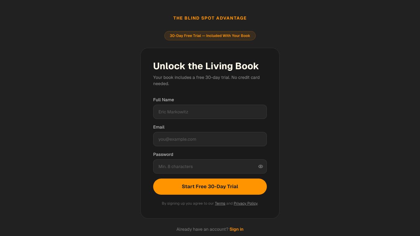The Blind Spot Advantage - Living Book
