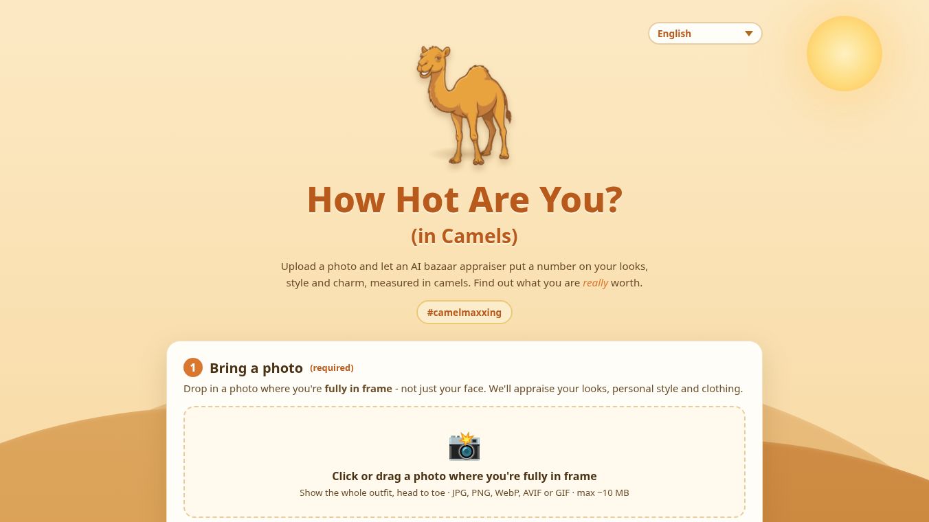 The Camel Calculator - AI Look Rater
