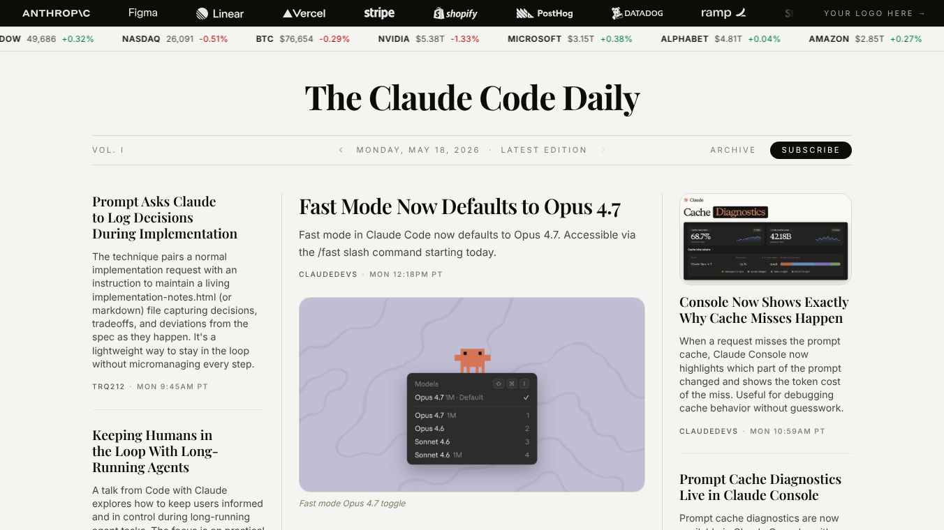 The Claude Code Daily