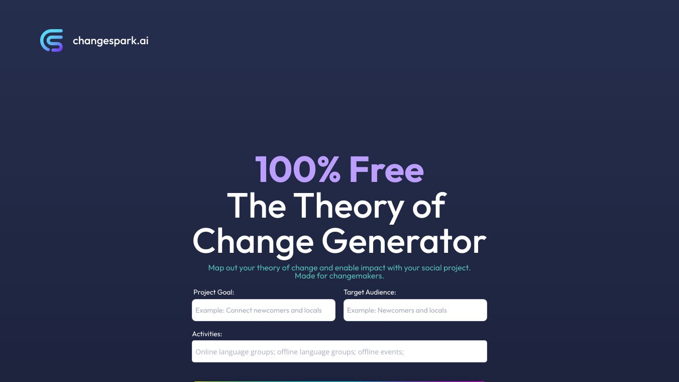 The Theory of  Change Generator