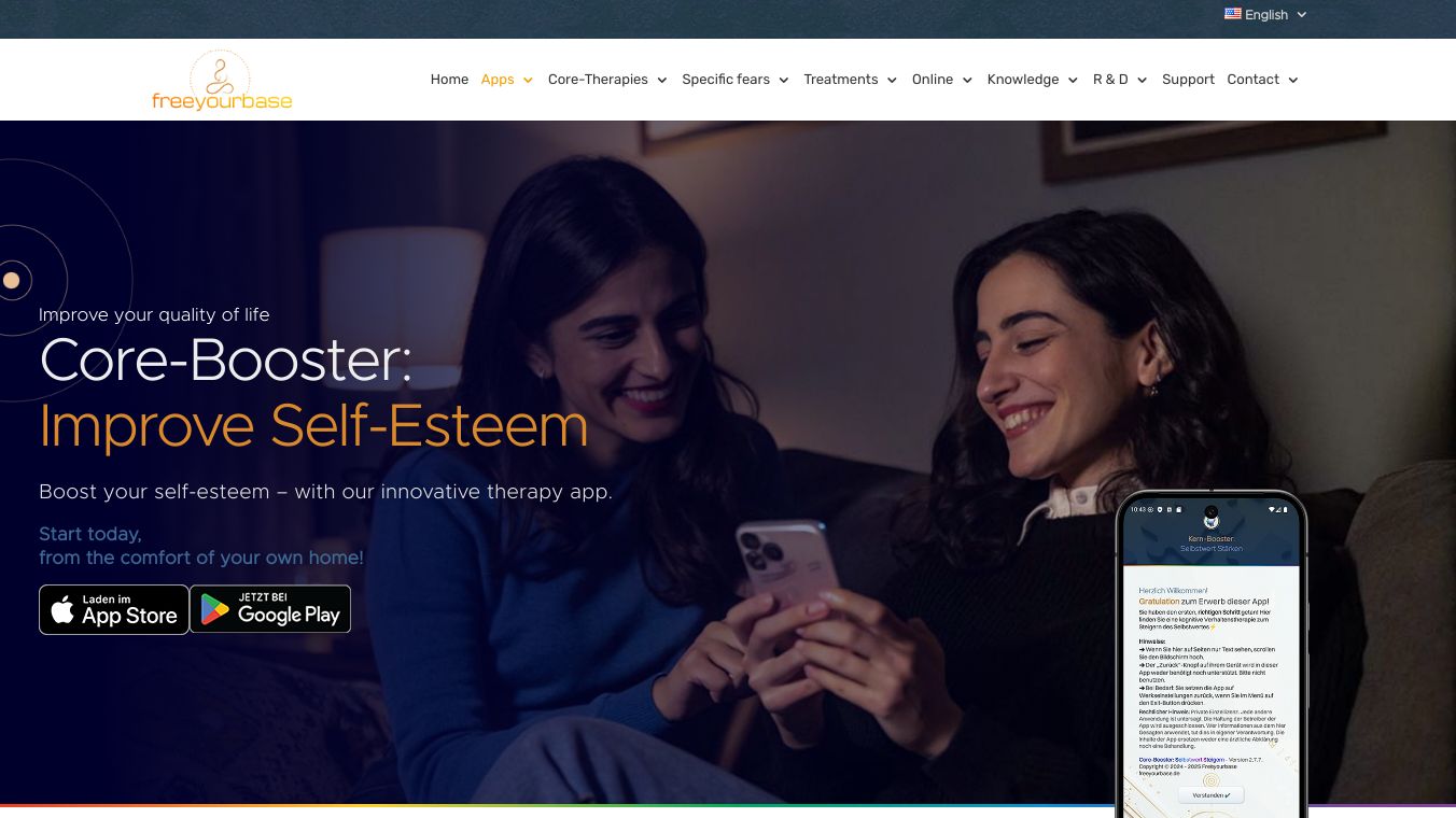 Therapy/App for boosting self-esteem.