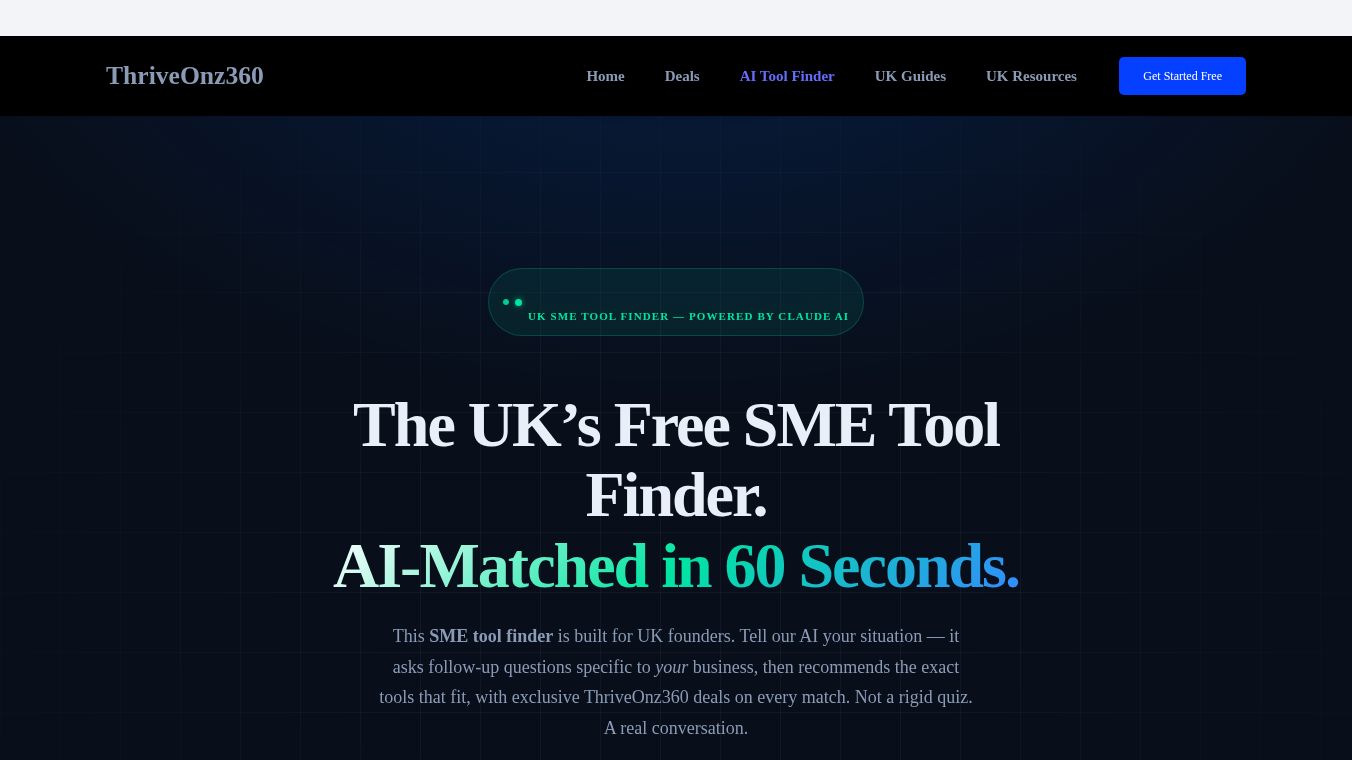 ThriveOnz360 - Free AI tool finder